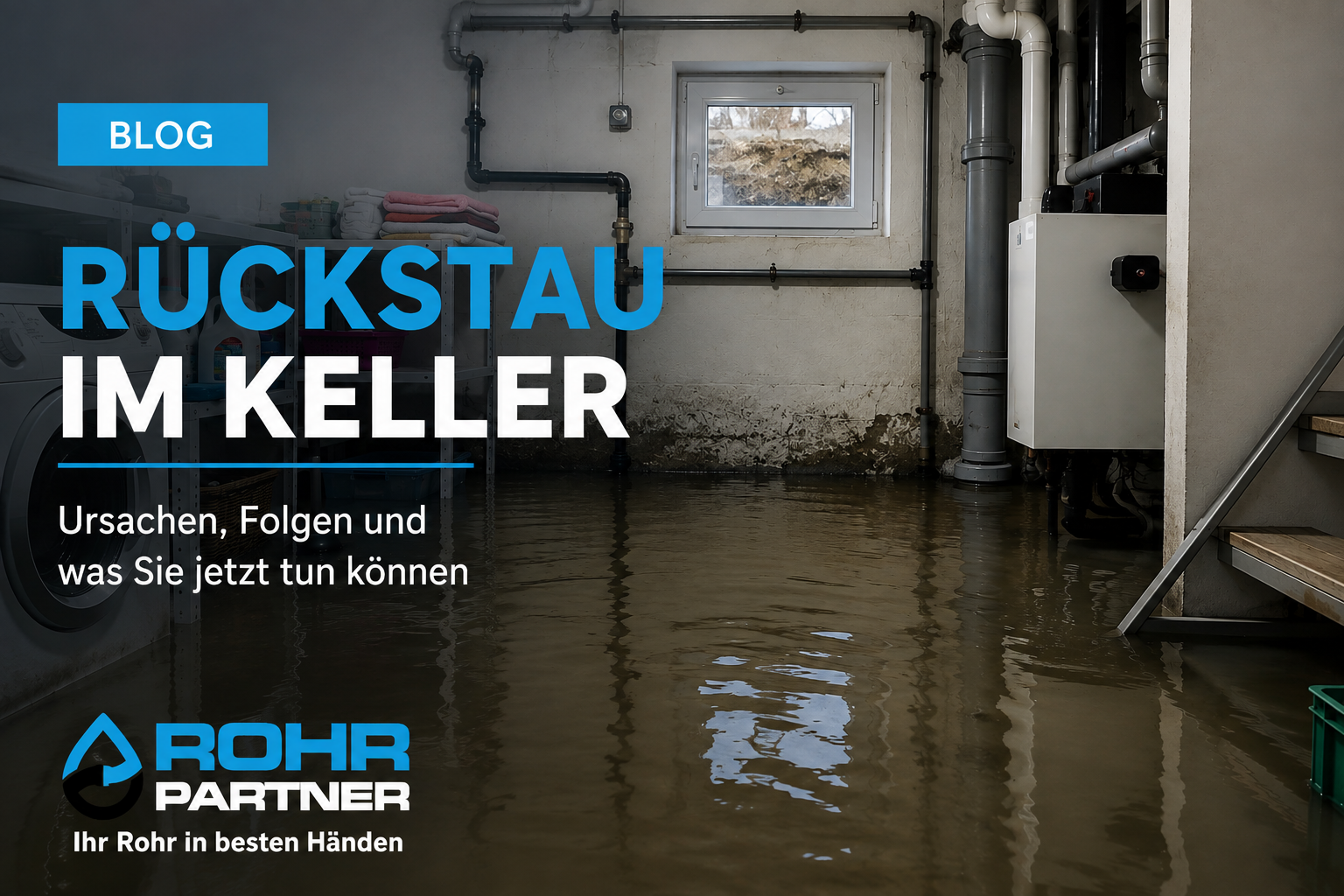 Rückstau im Keller: Sofortmaßnahmen und Vorbeugung