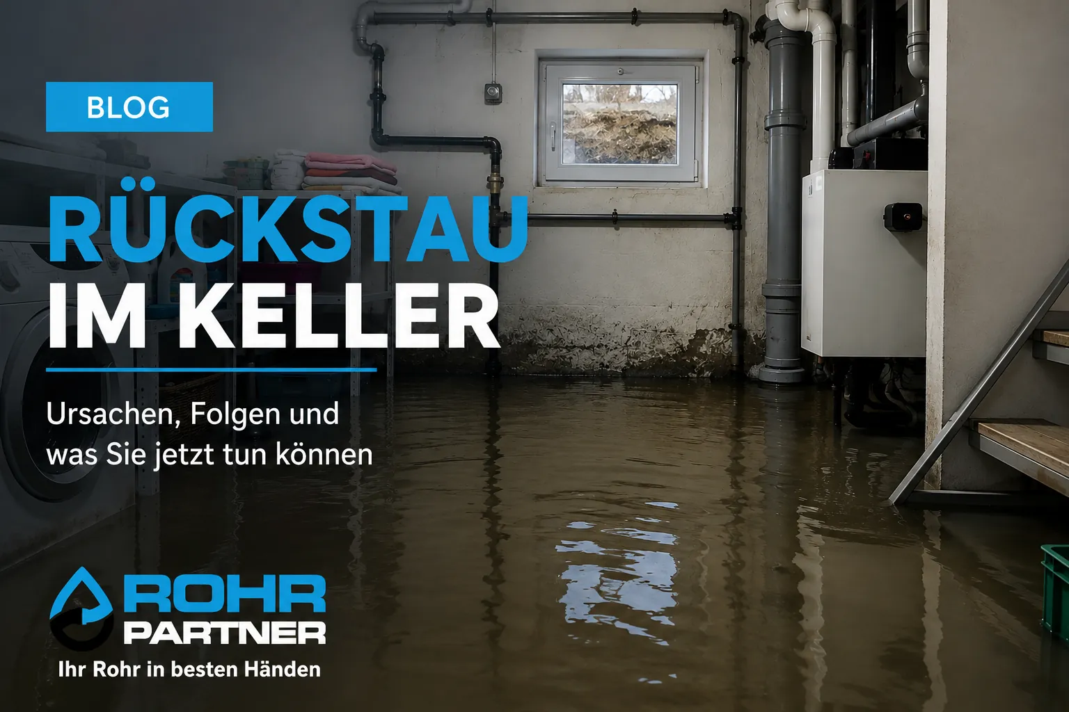 Rückstau im Keller: Sofortmaßnahmen und Vorbeugung